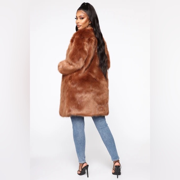 Franchesca Fur Jacket - Brown - Picture 7 of 12
